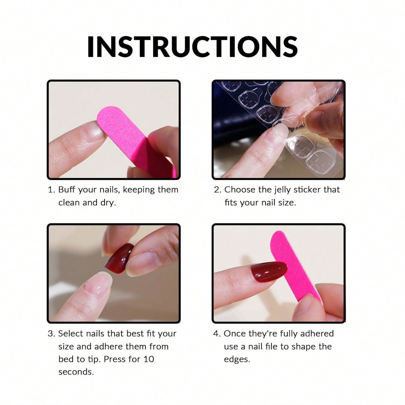 10pcs Medium Almond Nude Pink  - đánh giá và giá Nail Art Pink