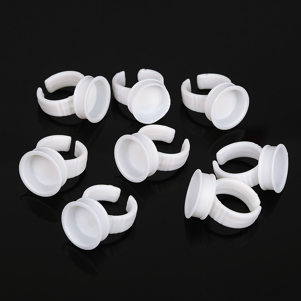 100PCS Tattoo Rings Cups Dispo - đánh giá và giá Nail Art Ombre