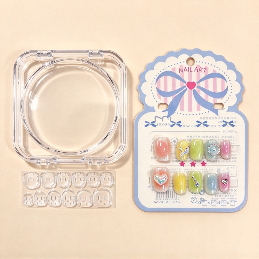 Ocean Dopamine Press-On Nails, - đánh giá và giá Nail Art Ombre