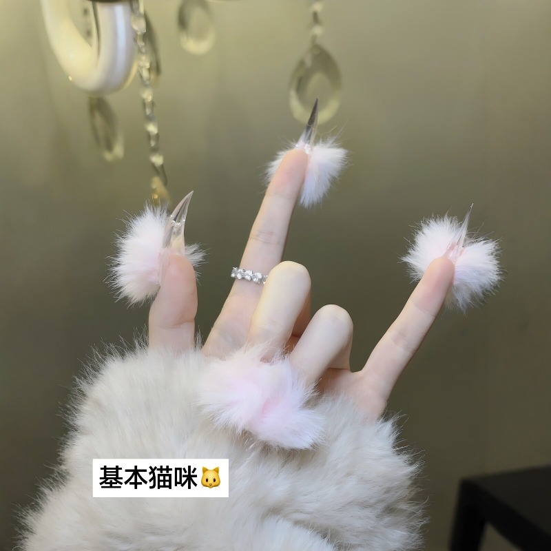 Handmade Long Cat Claw Press o - đánh giá và giá Nail Art Press On