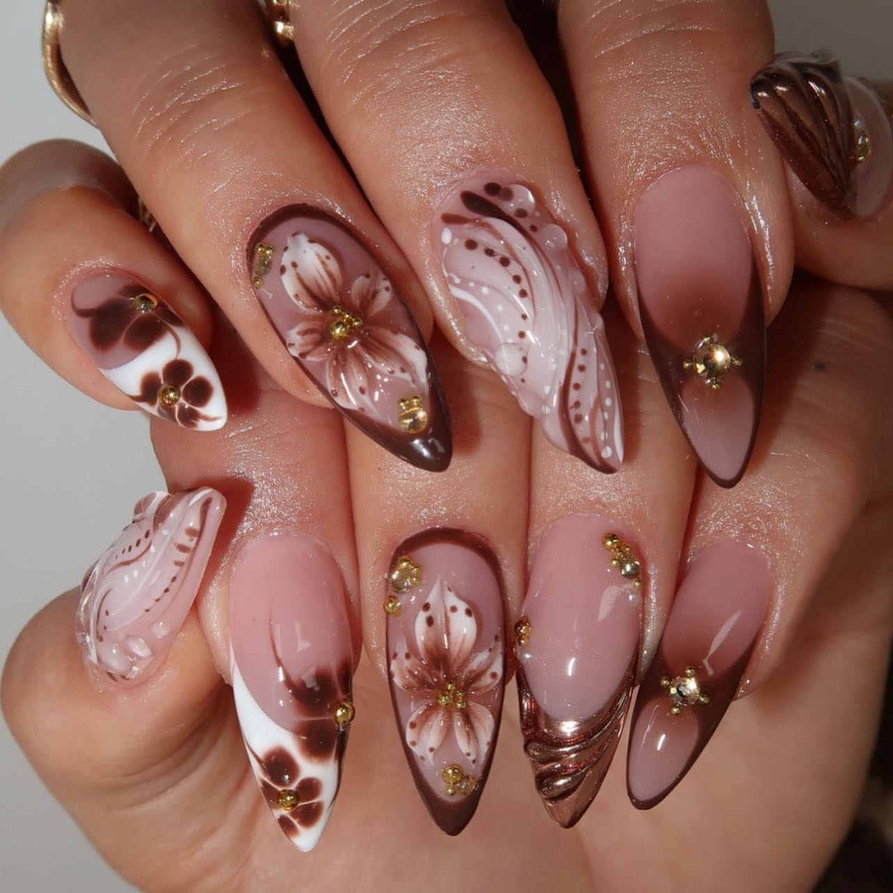 Medium fake nails for women gr - đánh giá và giá Nail Art Press On