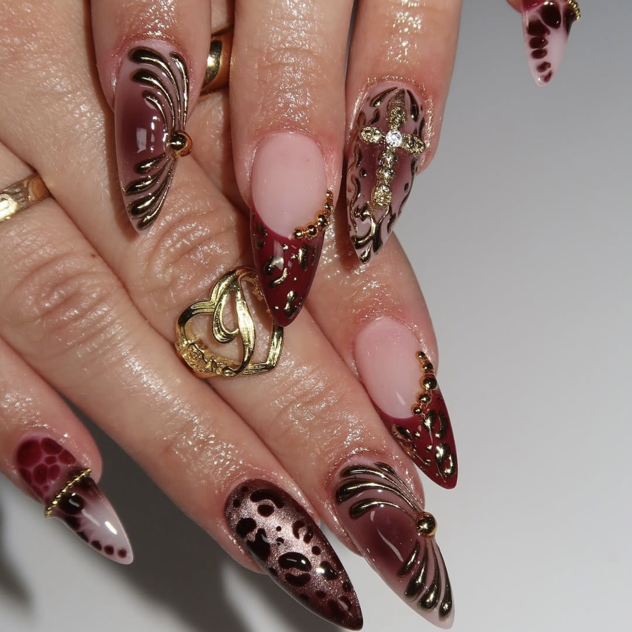 Medium fake nails for women gr - đánh giá và giá Nail Art Press On