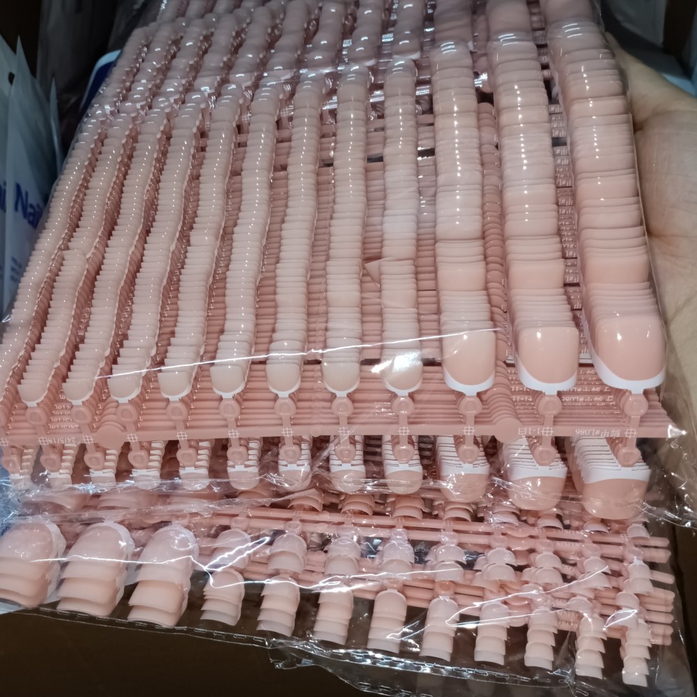 120pcs Square ToeNail Tips - S - đánh giá và giá Nail Art Pink