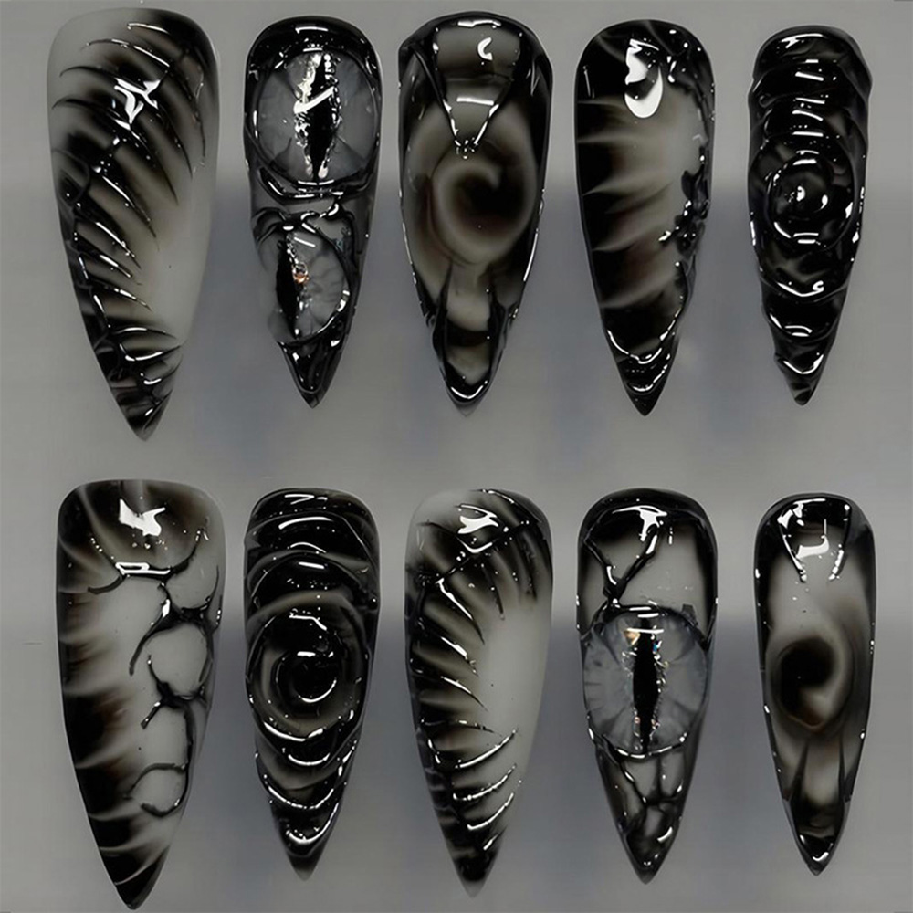 Bộ 30 móng tay giả dán kiểu Go - đánh giá và giá Nail Art Press On