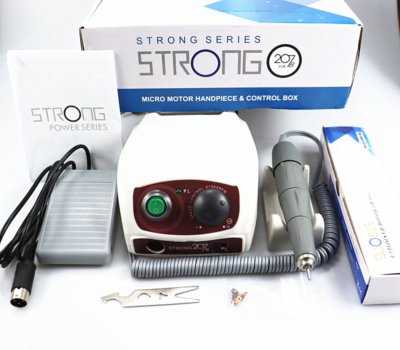 STRONG 210/207B 65W 50000RPM N - đánh giá và giá Nail Drill Machine