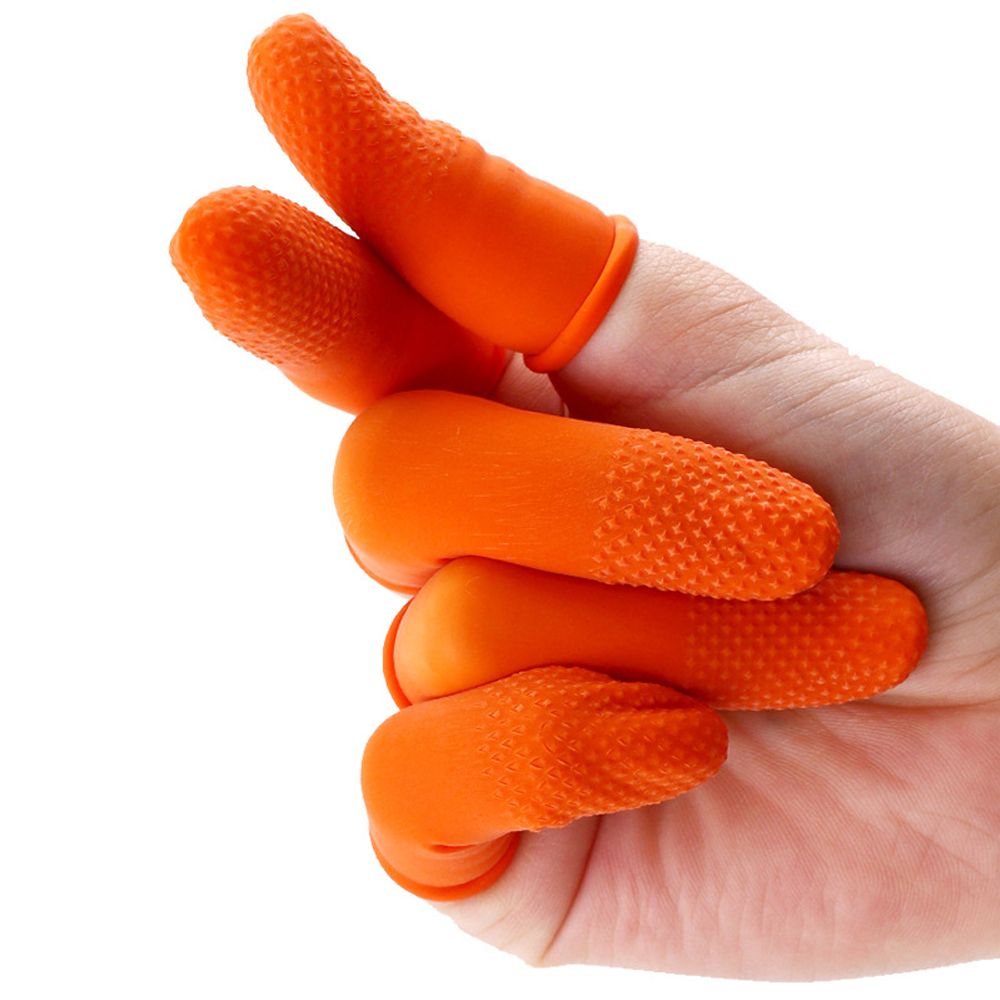 100PCS Reusable Fingertip Prot - đánh giá và giá Nail Art Orange